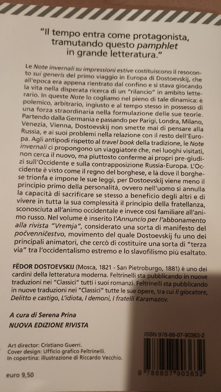 Libri: Dostojewski- Note invernali su impressioni estive – Usato da Neuchâtel venduto da Rose_mint 1