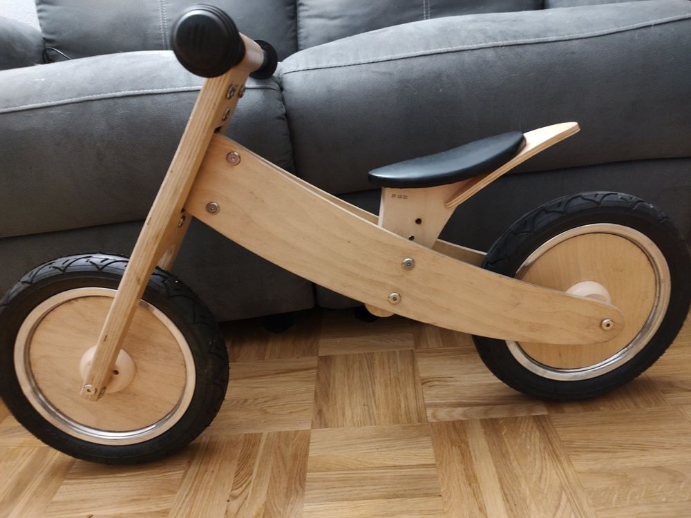 Vélo D'équilibre En Bois COIL – Roues 12 Pouces, Pneus Anti-crevaison, Dès 3 Ans