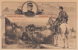 Grenzbesetzung 1914   CH  -   Mitrailleure / Maschinengewehr