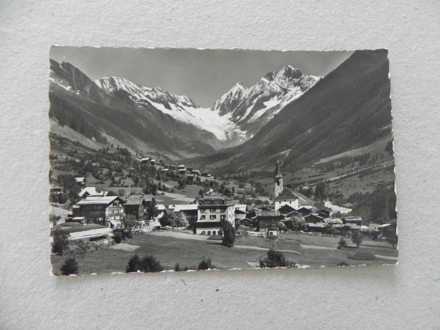 Cartoline postali: Ansichtskarte Karte Lötschental bei Blatten VS Wallis 1950 – Usato da Siebnen venduto da krimsie