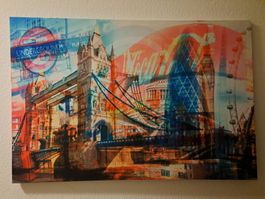 LED Kunstbild LONDON Attractions Art