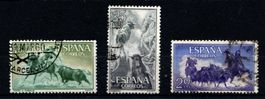 3 timbres - Espagne - 1960 - Obl.