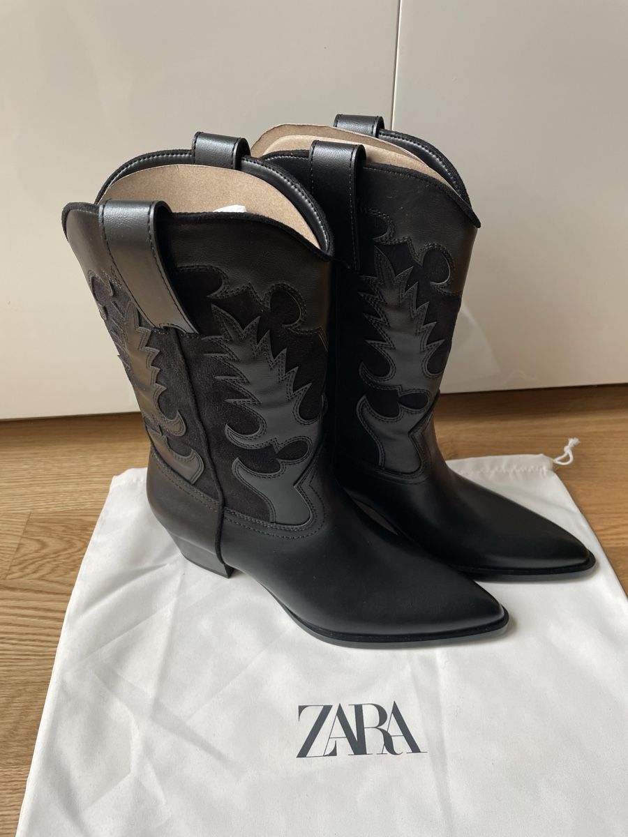 Zara Damenschuhe: Zara Cowboy Boots 37 NEW – Neu und originalverpackt aus Dübendorf von VSAngel 1