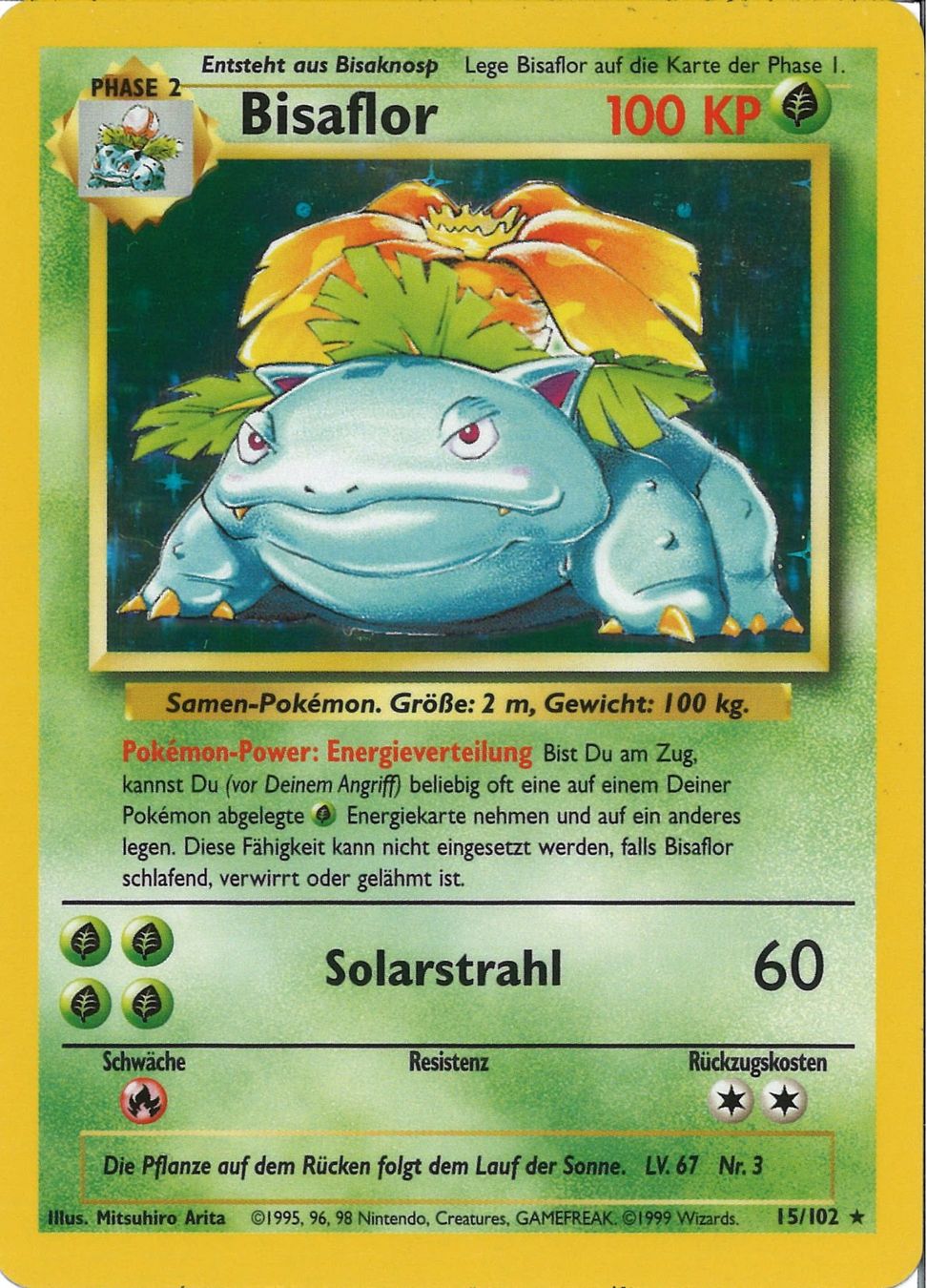 Pokémon Cartes à collectionner: Pokemon Karte Vintage Bisaflor – D'occasion à Zürich par san_kp9j