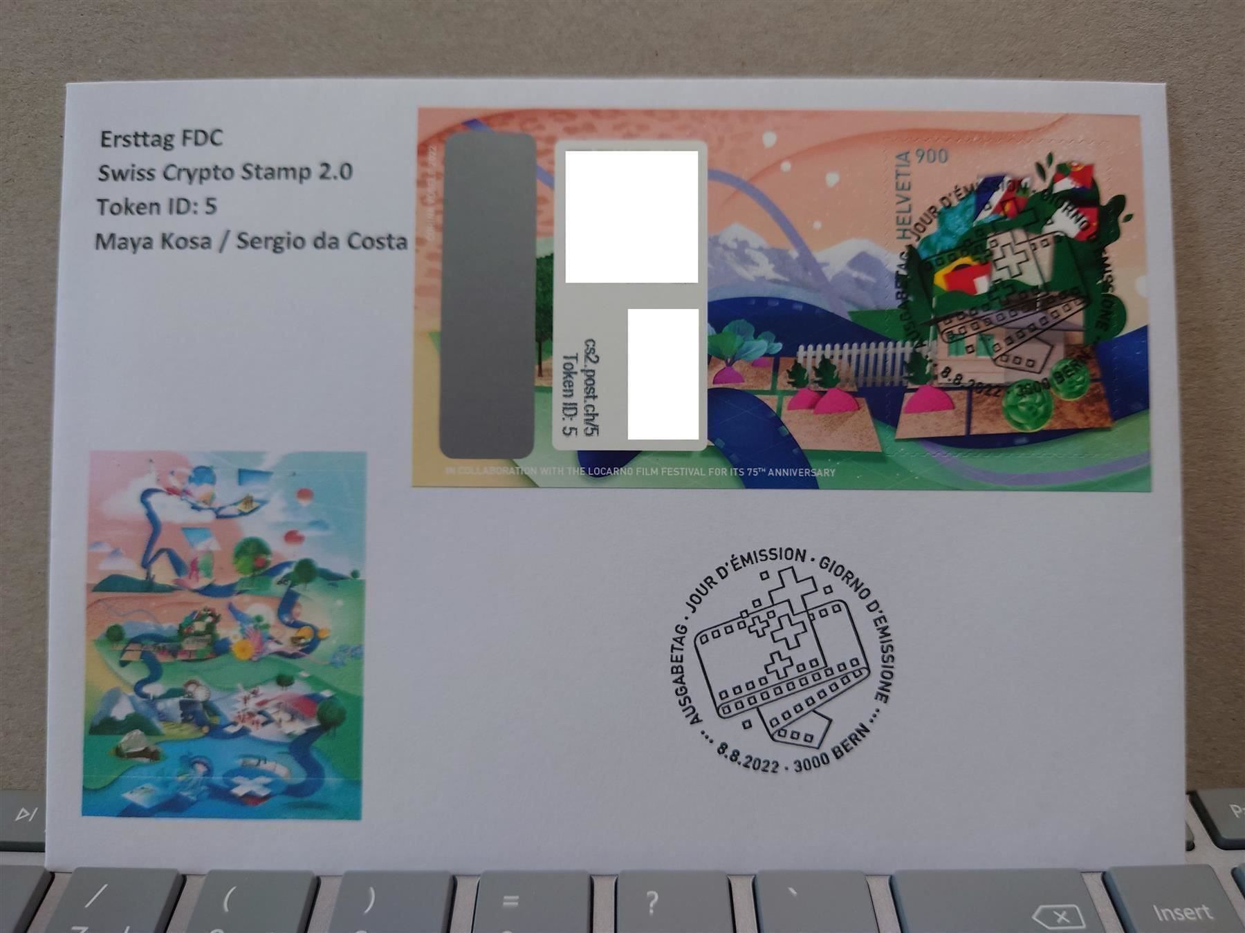 Tutti i francobolli: Set FDC Swiss Crypto-Stamp 2.0, ID1-ID10 – Usato da Rickenbach SO venduto da Bytebull 5
