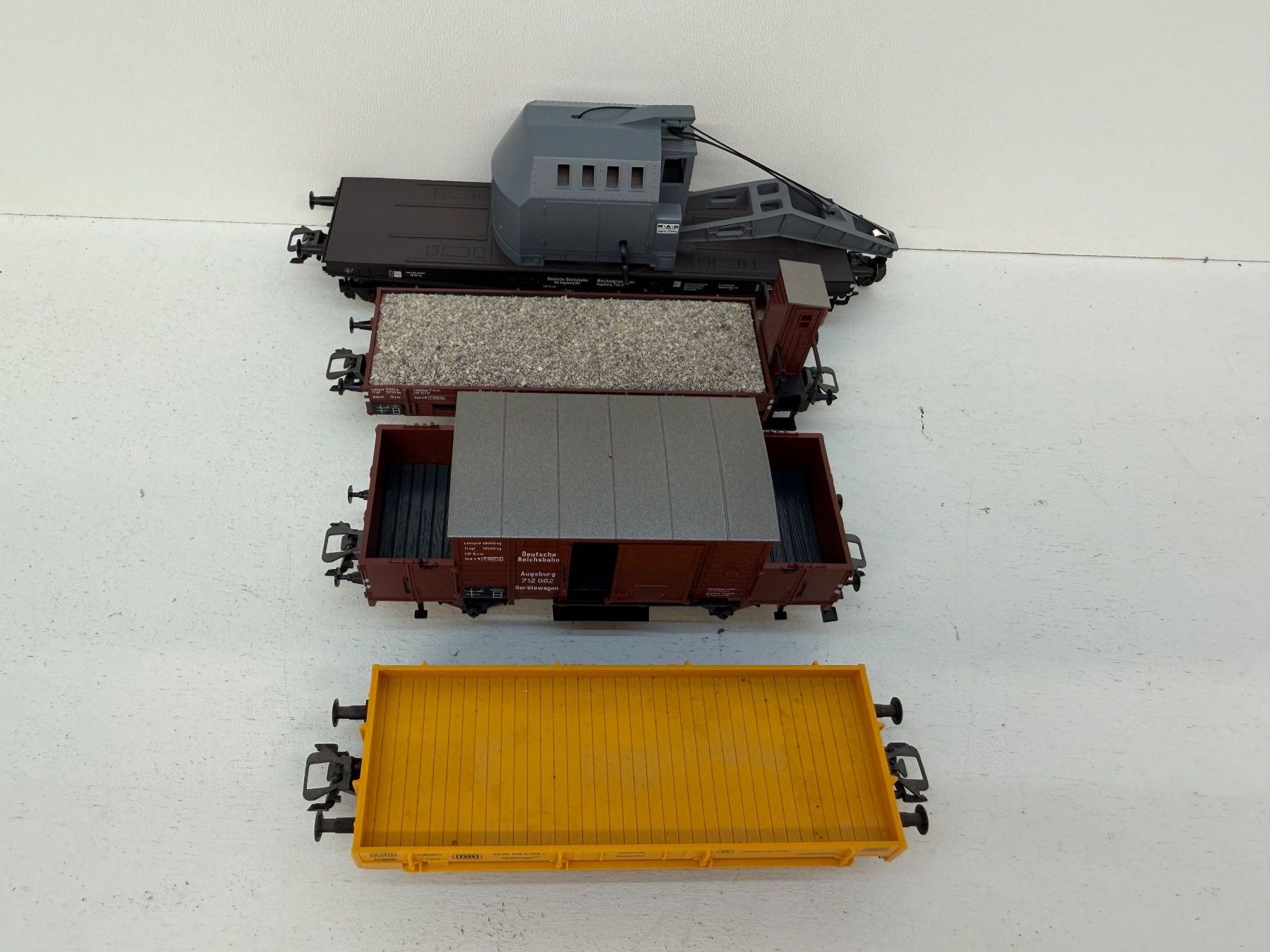 Märklin Modellini di ferrovie: Märklin 47893 Wagen-Set "Gleisbauzug" – Usato da Büsserach venduto da ModellbahnDepot 7