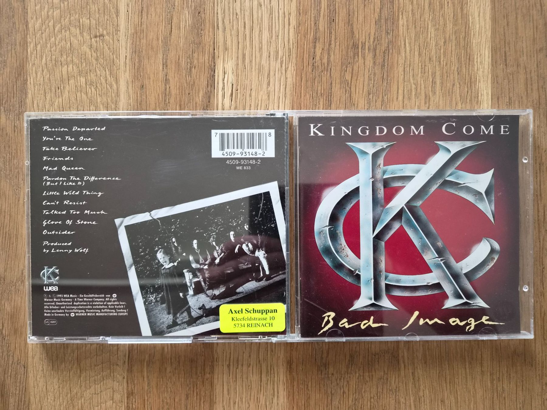 CDs: CD Kingdom Come - Bad Image, 1993 – D'occasion à Nebikon par Harley-Davidson01