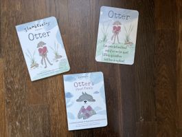 Slumberkins 2 Otter Board Books and Affirmation Card