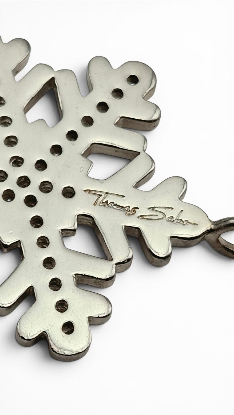 Thomas Sabo Pendentifs: Pendentif Flocon de Neige THOMAS SABO Strass – D'occasion à Clarens par Rimany 3