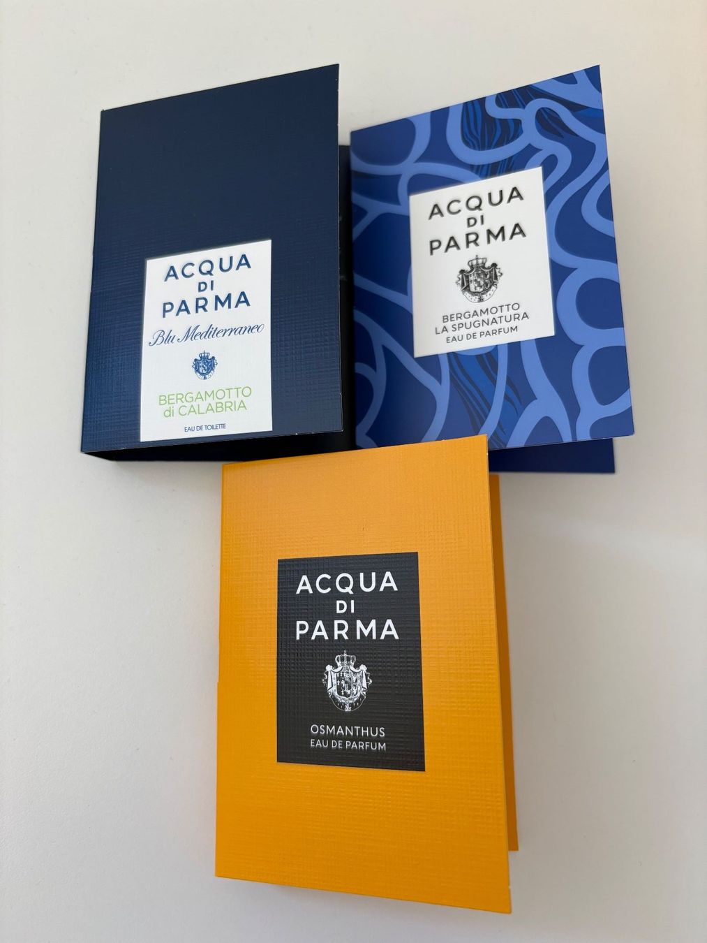 Acqua di parma Parfum & Eau de Toilette: ACQUA DI PARMA Perfume samples – Neu und originalverpackt aus Muzzano von Sidney_3