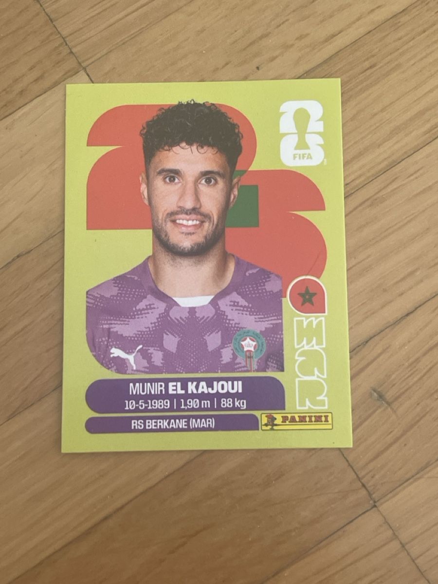Carte collezionabili: Munir El Kajoui Sticker MAR 3 – Nuovo e nell'imballaggio originale da Fällanden venduto da Permarco