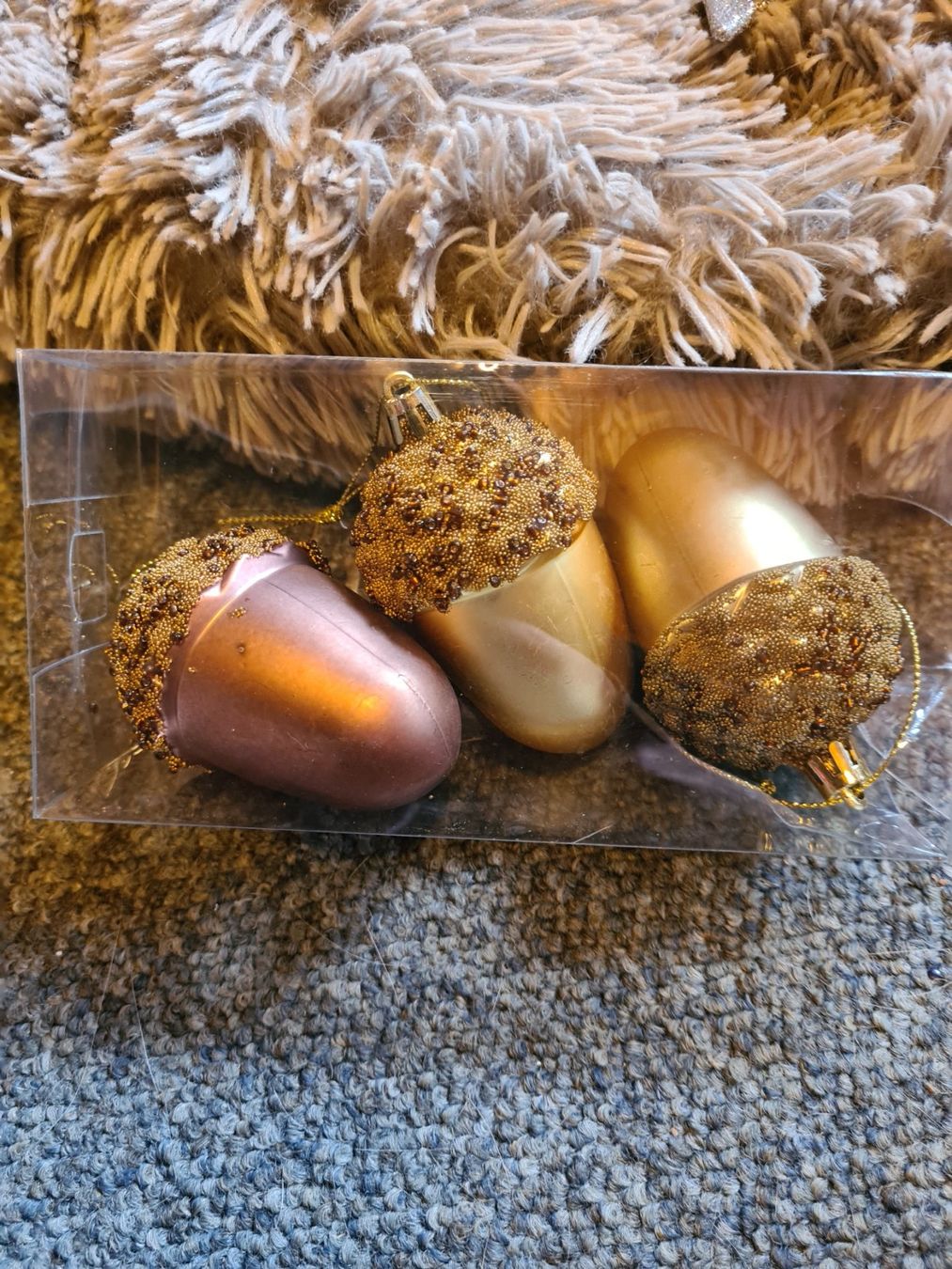 Tutte le decorazioni: 6 Weihnachtskugeln Eichelform – Nuovo e nell'imballaggio originale da Bitsch venduto da Bpetzi