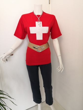 🤩SCHWEITZER-KREUZ T-SHIRT ROT-WEISS