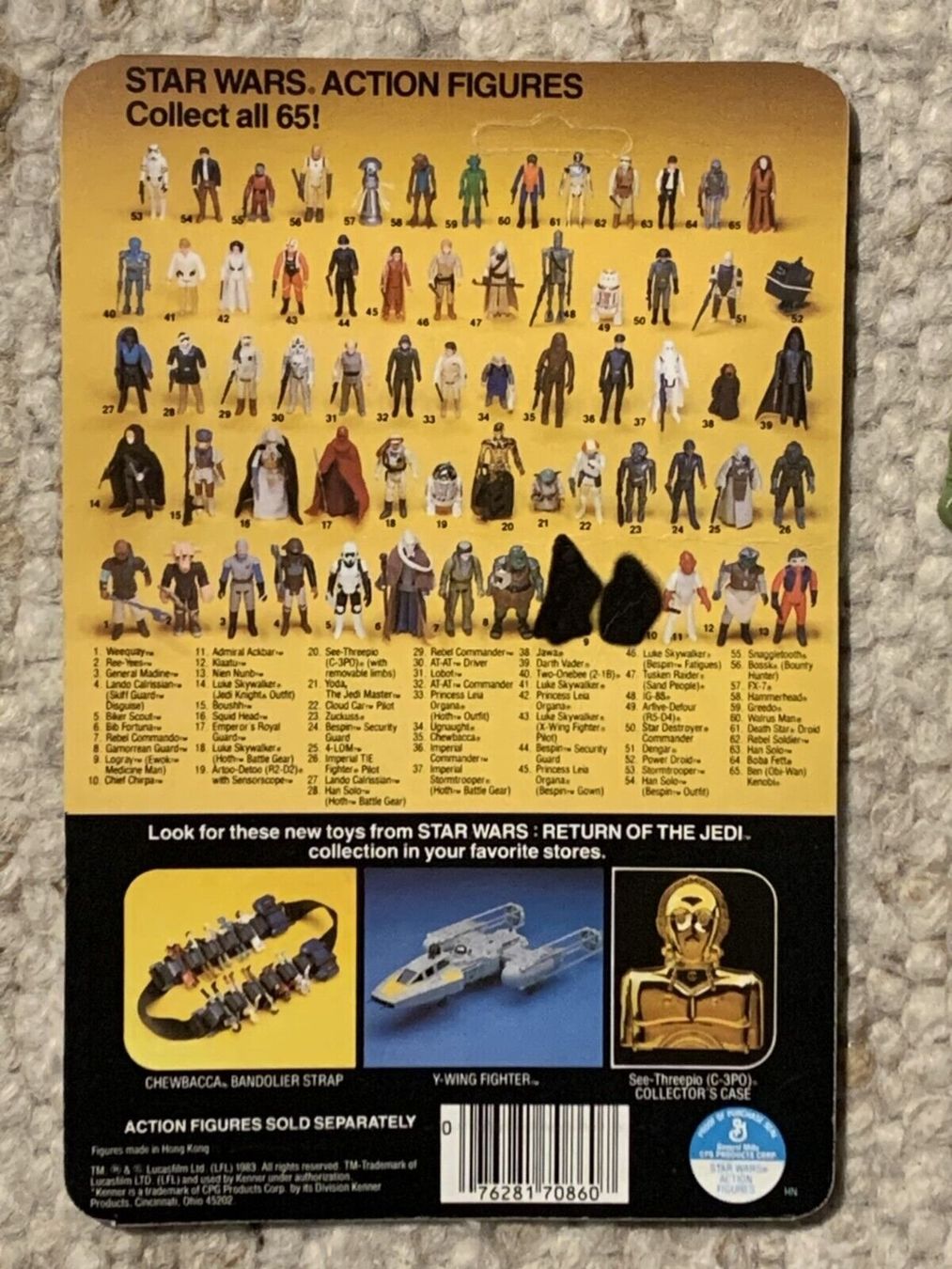 Hasbro Giocattoli: Star Wars Vintage Kenner 1983 Rebel Commando ROTJ 65 Back – Nuovo e nell'imballaggio originale da Gimel venduto da marchaux2006 3