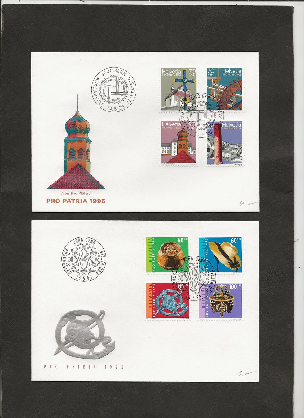 Tutti i francobolli: Schweiz Pro Patria FDC 1979 bis 1996 – Usato da Au ZH venduto da xelagreb01 1