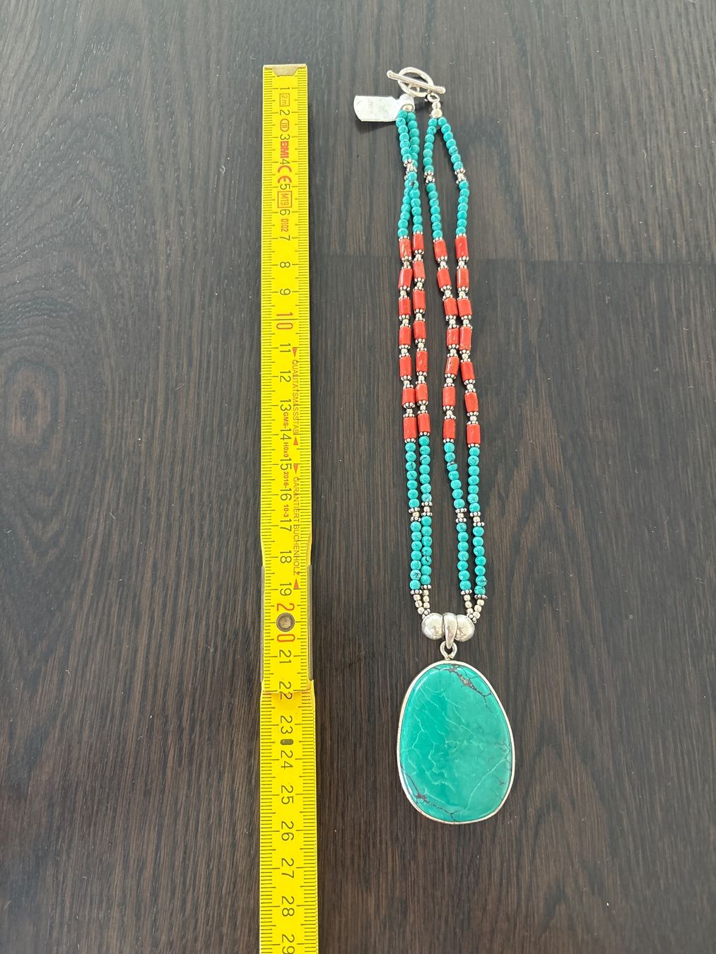 Catenine: Turkies , Korallen mit Silber 925 collier – Nuovo (secondo la descrizione) da Schönenberg ZH venduto da JaluTa