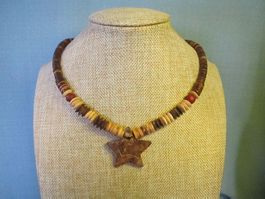 Handmade Kokos Surferkette - Stern
