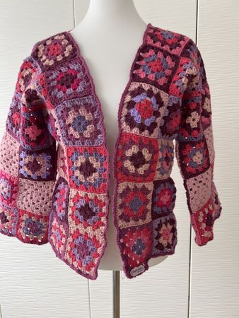 Jacke gehäkelt Unikat NEU Grösse M/L