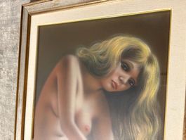 69cmbreit x89cm hoch Öl Gemälde La bionda