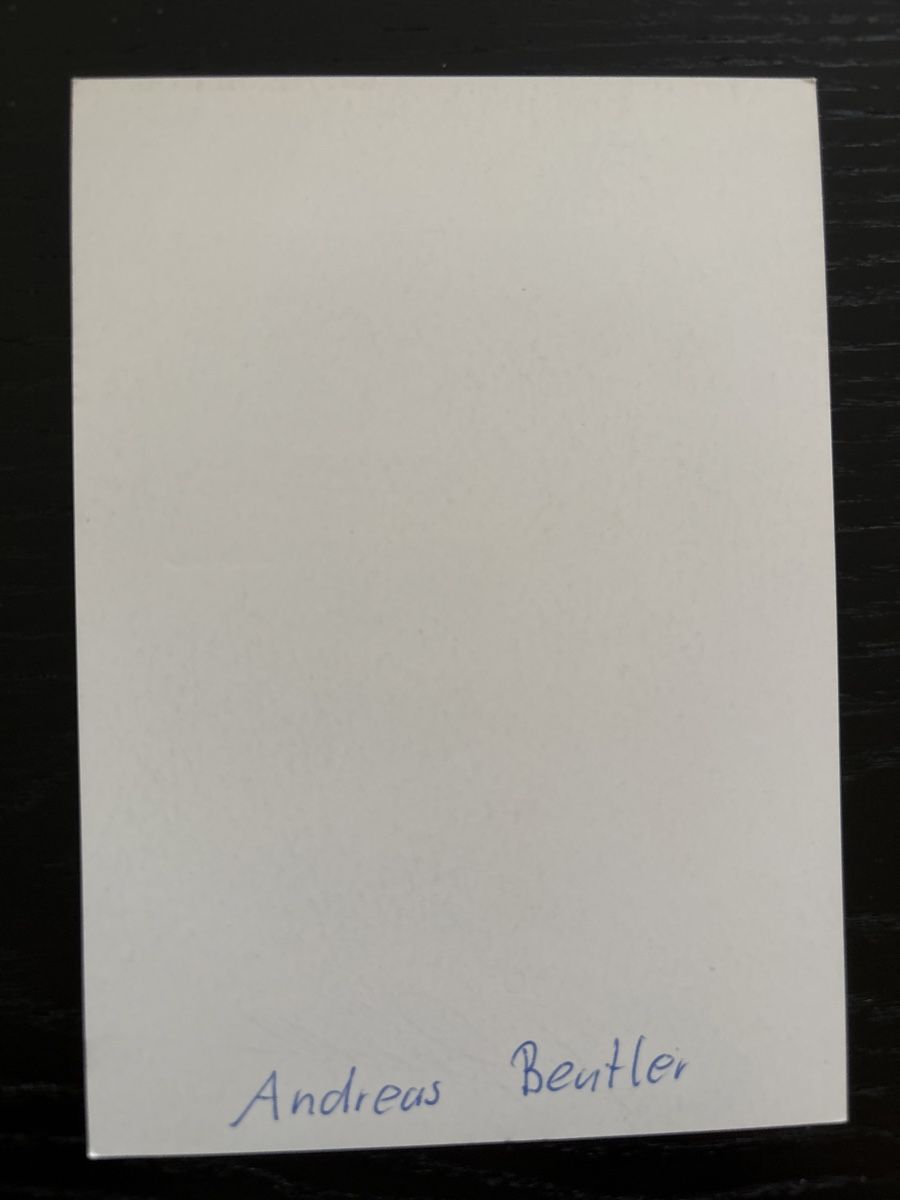 Autografi: Signierte Autogrammkarte Andreas Beutler SCB – Usato da Uetendorf venduto da hoisle 1