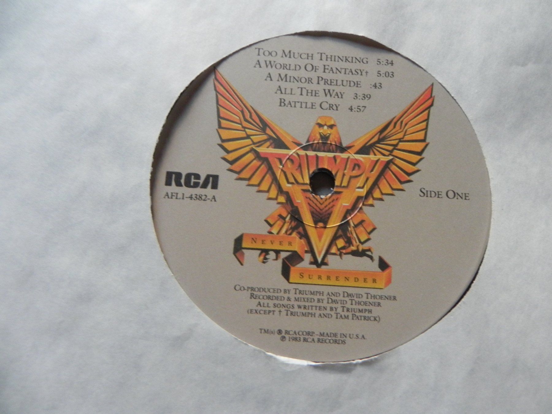 Dischi in vinile: LP Canada Hardrock Band Triumph 1983 Never Surrender – Usato da Siebnen venduto da krimsie 4