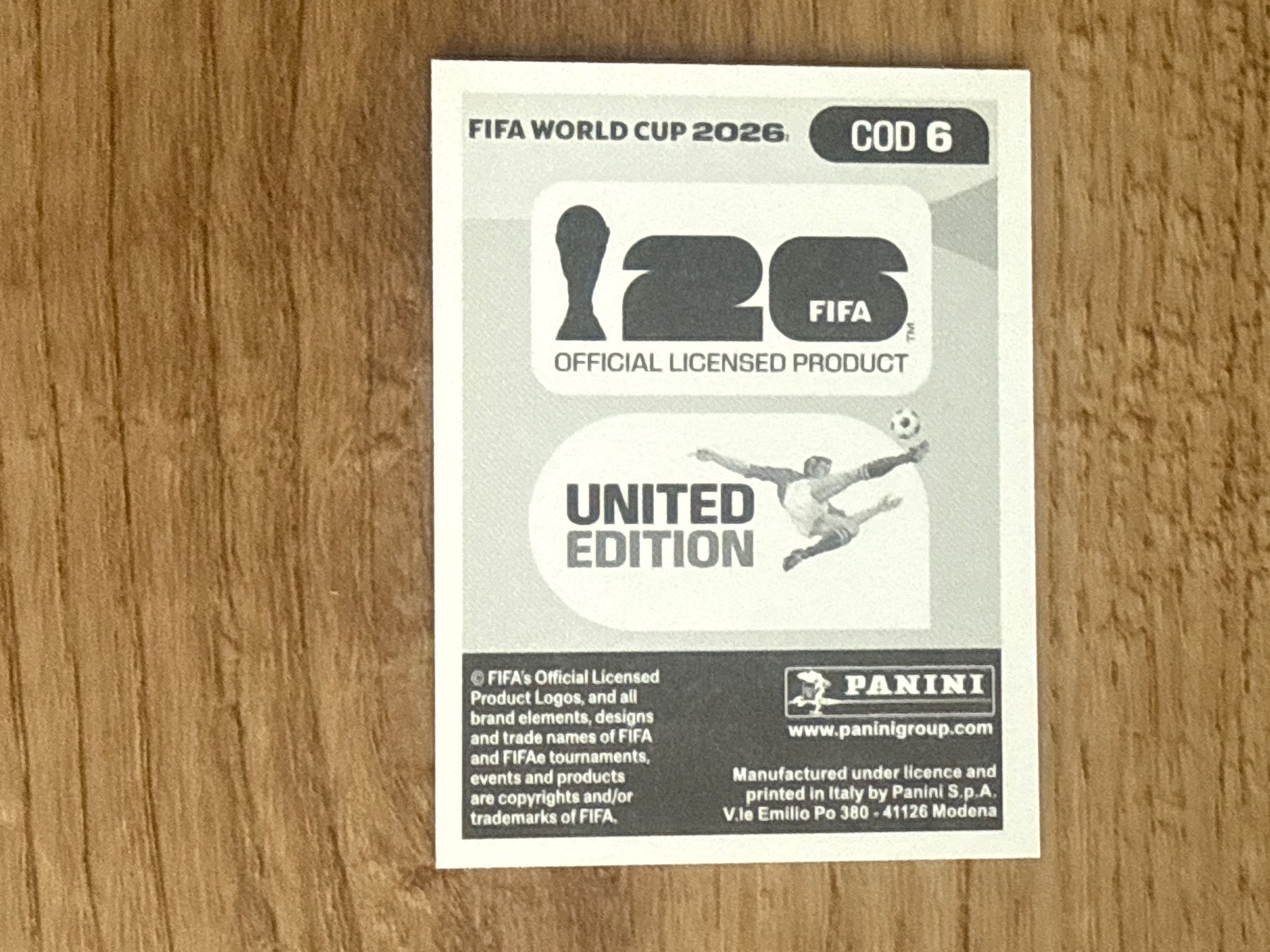 Panini Cartes à collectionner: Panini FIFA World Cup 2026 Sticker Chancel Mbemba COD 6 – D'occasion à Glattbrugg par Schweigmatt 1