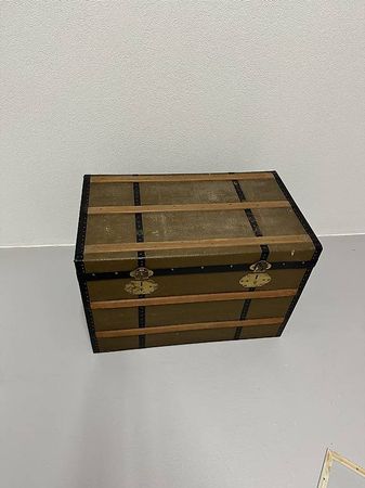 Vintage Deko-Kiste / Truhe im Reisekoffer-Stil