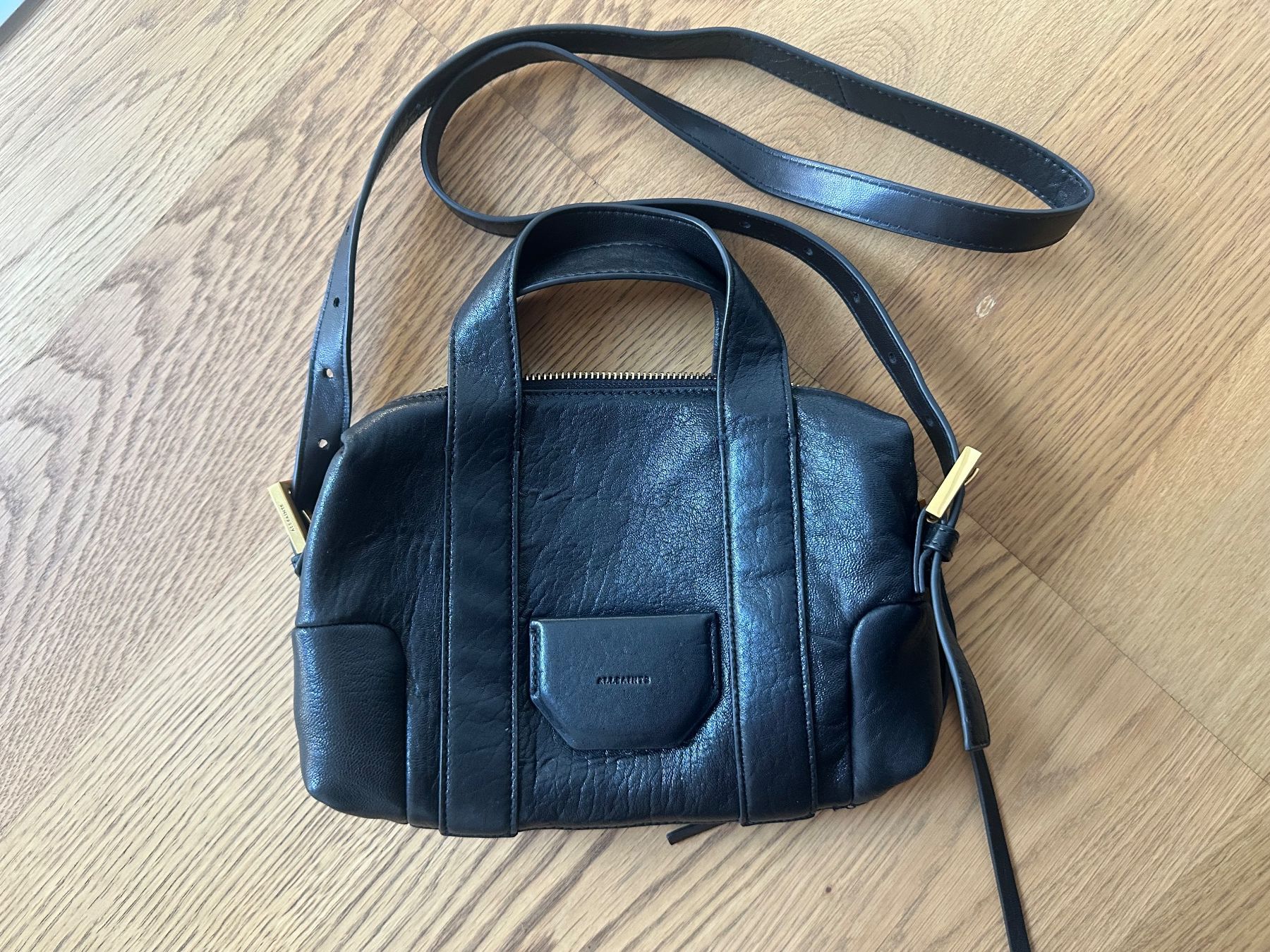 Allsaints Borse: ALLSAINTS Leder Umhängetasche, schwarz, neu – Nuovo (secondo la descrizione) da Winterthur venduto da sima17 1