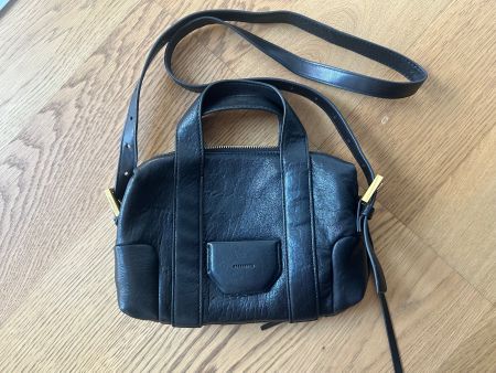 ALLSAINTS Leder Umhängetasche, schwarz, fast neu