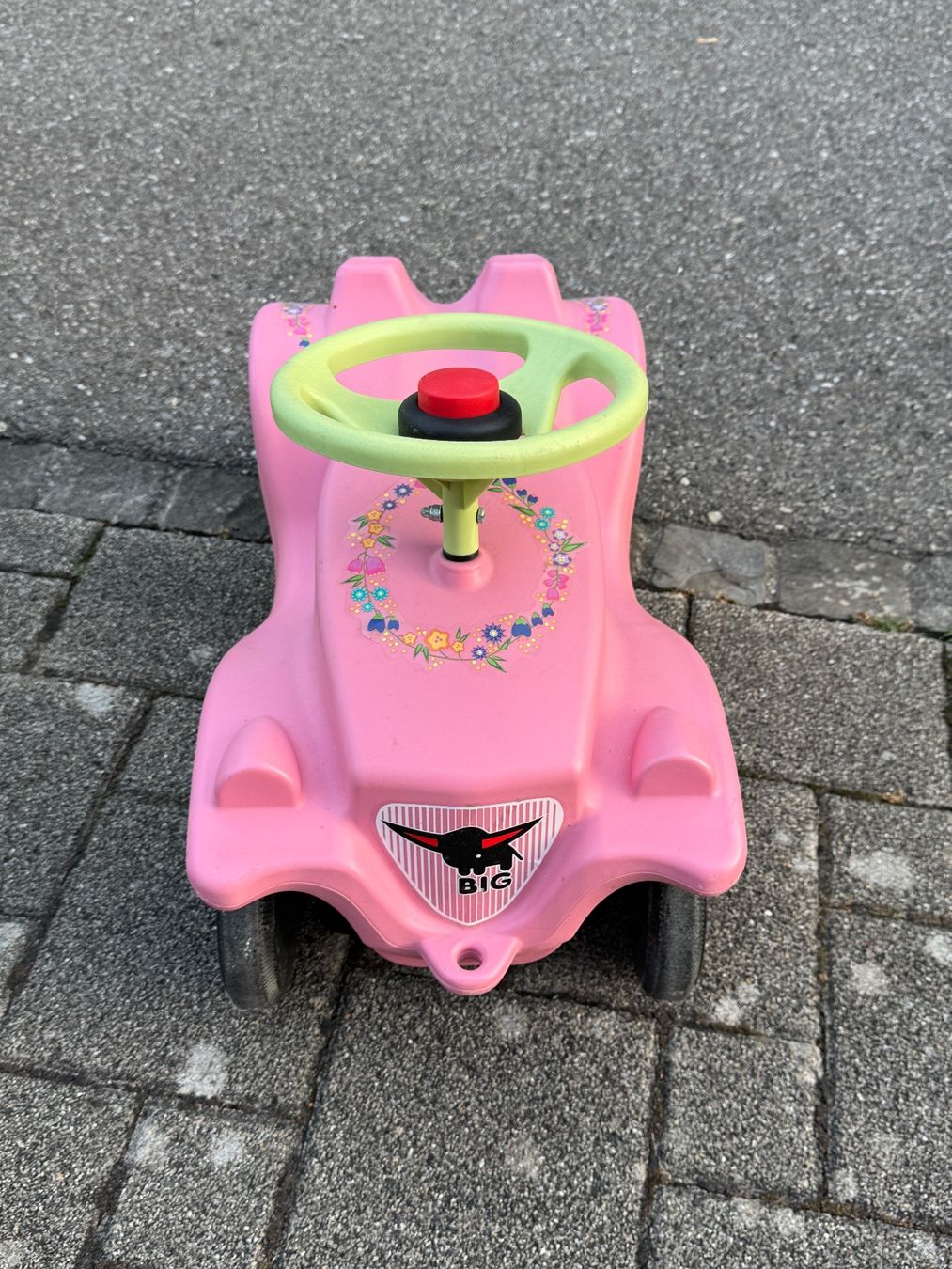 Big Veicoli per bambini: Big Bobbycar Classic Flower Rosa – Usato da Bergdietikon venduto da LA-Sunshine 1