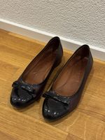 Damen Ballerinas Leder dunkelbraun Grösse 38.5 neuwertig