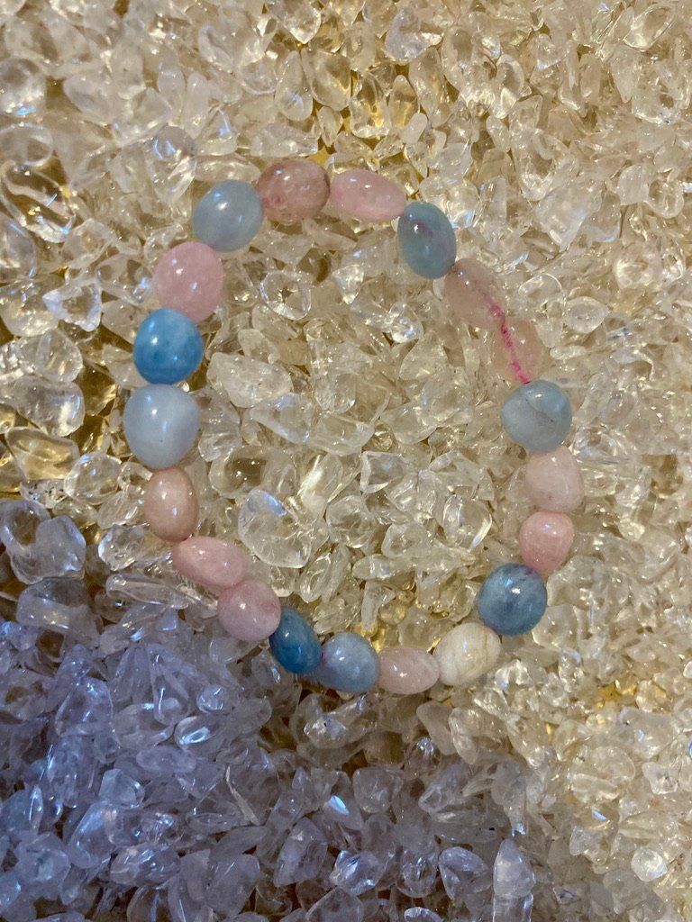 Bracciali & Braccialetti: Armband - Aquamarin, Morganit – Nuovo (secondo la descrizione) da Biberist venduto da tl-schmuck 1