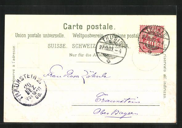 Cartoline postali: Thusis, Ortsansicht aus der Vogelschau – Usato da Berlin venduto da bartko-reher 1