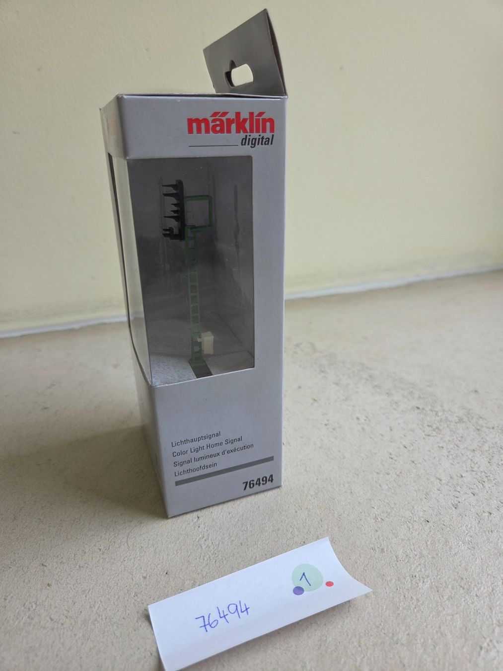 Märklin Modellini di ferrovie: Märklin Lichthauptsignal 76494 – Nuovo e nell'imballaggio originale da Udligenswil venduto da Giordi3