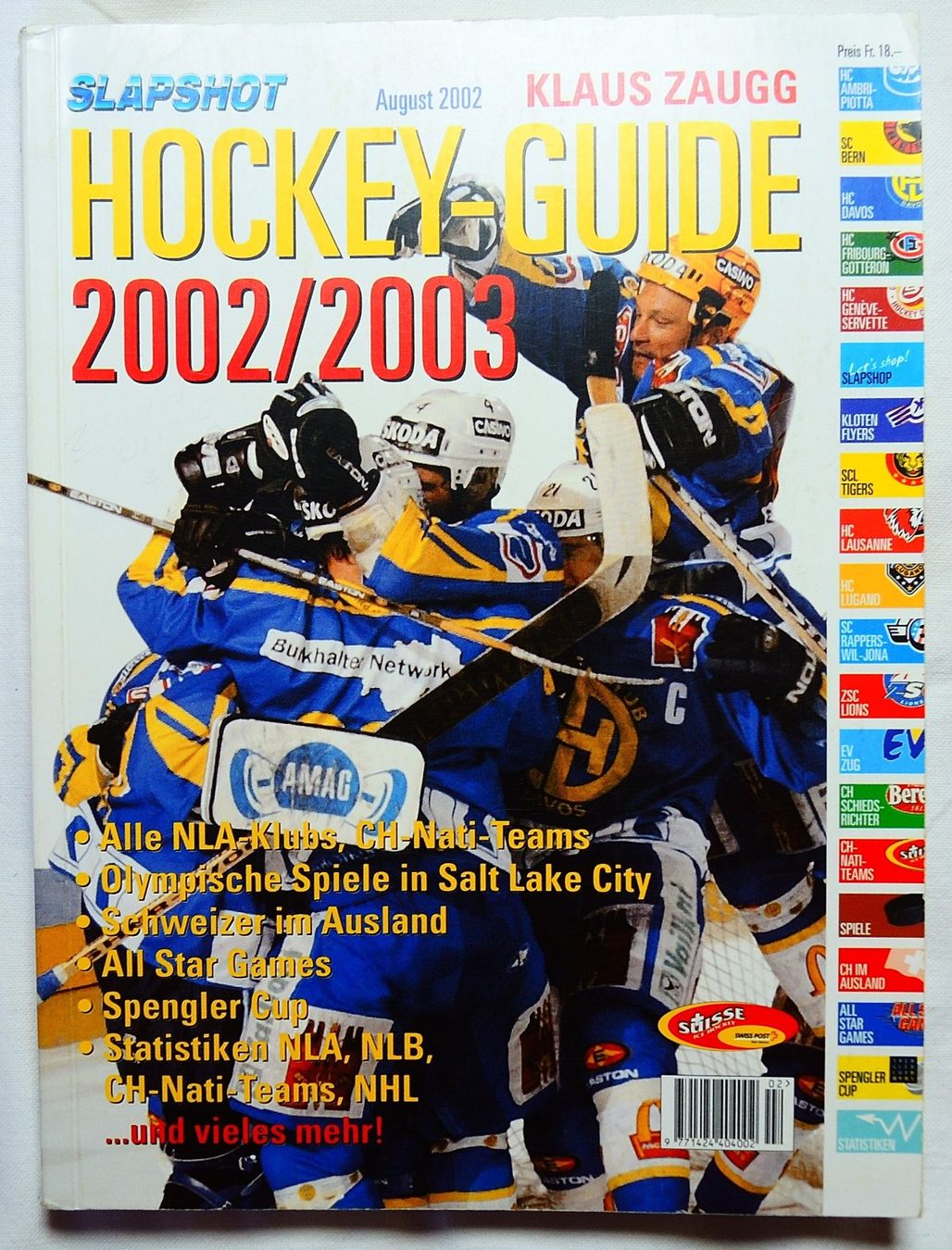 Libri: Slapshot Hockey Guide 2002/2003  /  2003/2004 – Usato da Niederried b. Kallnach venduto da hanatim