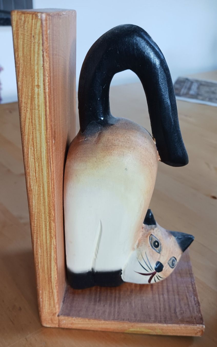 Altro in Decorazioni & Accessori: Buchstützen Katze aus Holz – Usato da Alterswil FR venduto da pilanda 1
