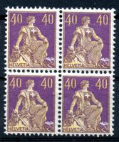 Zst 107 Viererblock postfrisch - Katalog CHF 140.--
