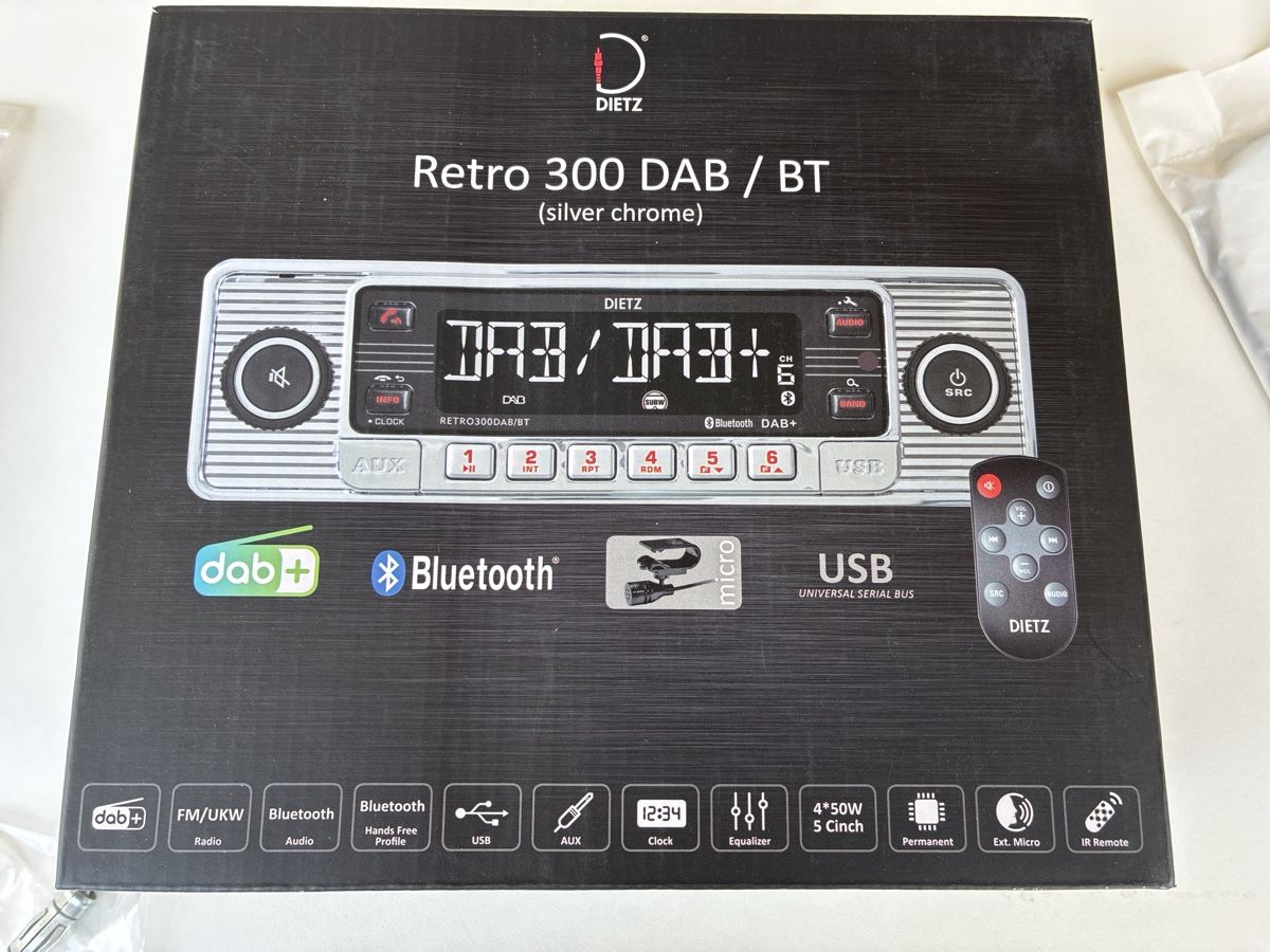 Lettore multimediale & Streamer: NEUER Retro 300 DAB /BT Autoradio Bluetooth dab+ USB Micro – Nuovo e nell'imballaggio originale da Latterbach venduto da zimmerbraun 4