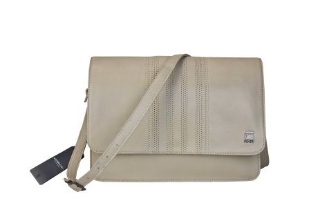 G-Star RAW Damen Leder Tasche Schultertasche/beige/NEU