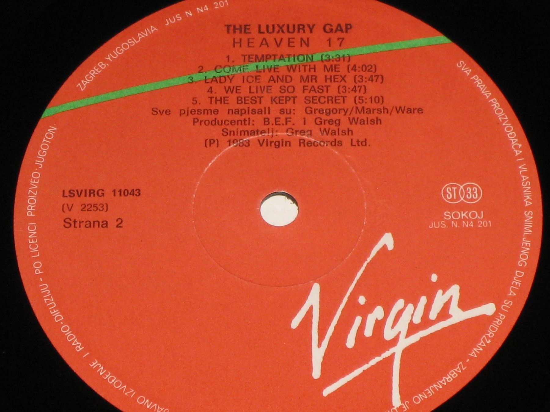 Dischi in vinile: LP - HEAVEN 17 - THE LUXURY GAP – Usato da Steckborn venduto da Quo7 2