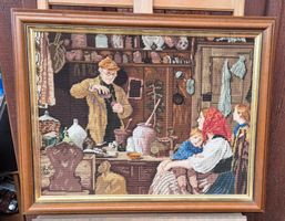 grosses Gobelin Motiv Albert Anker der Quacksalber