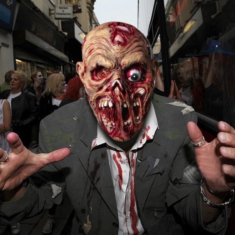 Zombie-Maske Aus Latex – Gruselig Realistisch Für Halloween & Partys