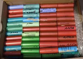 Ca. 180stk 18650 li-ion Batterien