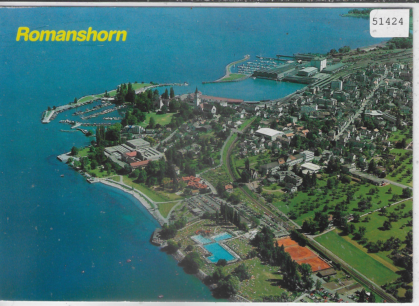 Cartoline postali: Flugaufnahme Romanshorn – Usato da Ettingen venduto da Kartenplanet