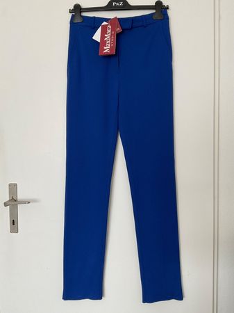 Max Mara Hose Gr 36 Royalblau NEU NP 230