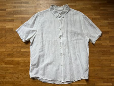 M&S Marks & Spencer White Linen Shirt XL