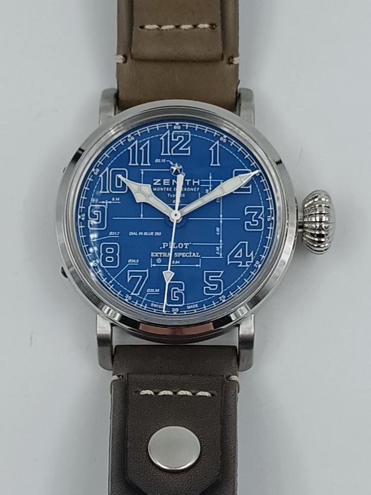 Zenith Orologi: ZENITH "PILOT TYPE 20 BLUEPRINT", LIMITED EDITION 250 – Nuovo (secondo la descrizione) da Luzern venduto da EdiGem 5