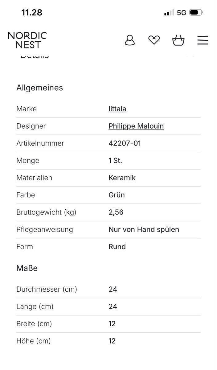 Ciotole: Iittala Kuru Schale  – Nuovo e nell'imballaggio originale da Zürich venduto da Koivusaari 5