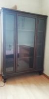 Eleganter Holz-Glasschrank 124x38x171 cm – stilvoll & prakti