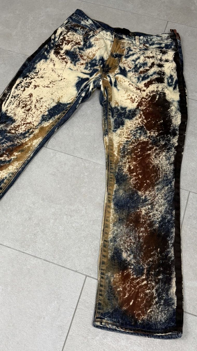 Roberto Cavalli Jeans: AW 2001 JUST CAVALLI WORLD RUST ERODED JEANS – Usato da Biel/Bienne venduto da sami0788480082 5